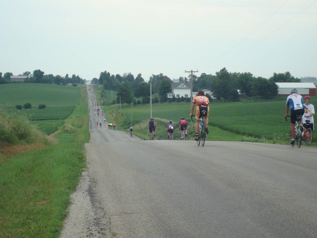 Jim and Liz Carlson Riding Across Iowa