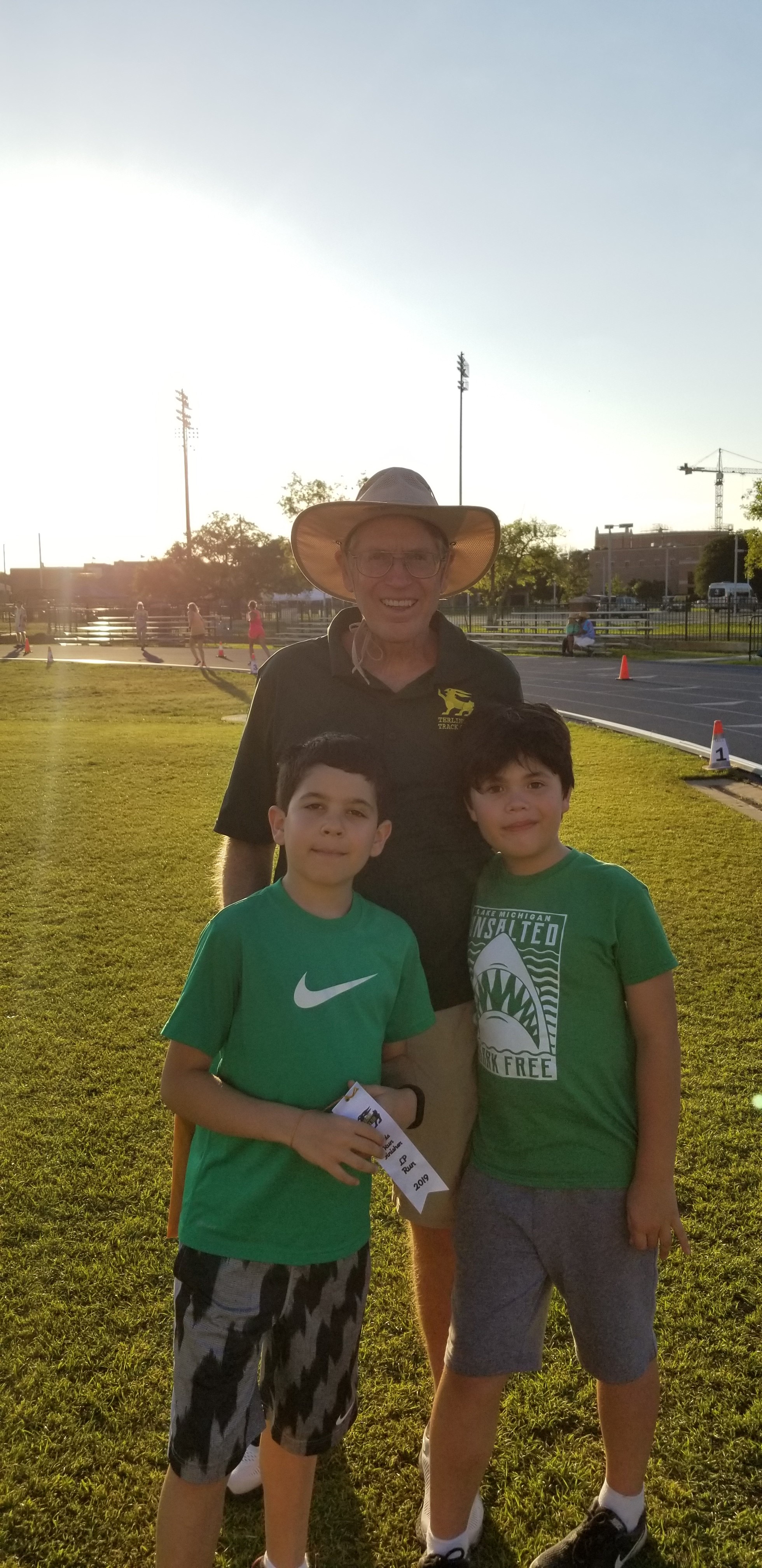 LP Run 2019 Race Official with Young Runners